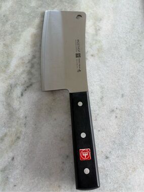 Wusthof Black and Silver Cleaver Knife